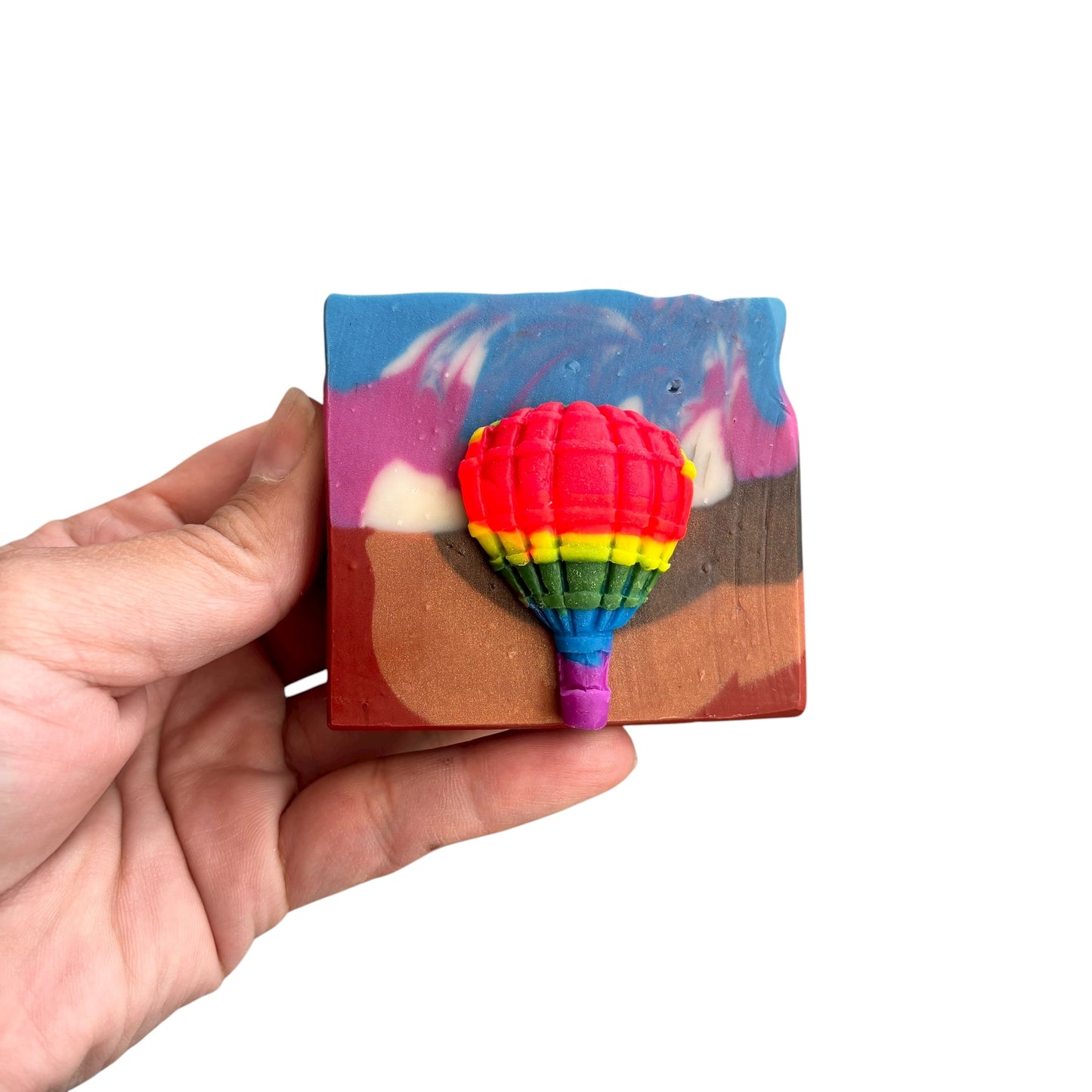 Hot Air Balloon Landscape Soap Bar