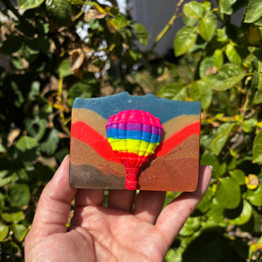 Hot Air Balloon Landscape Soap Bar