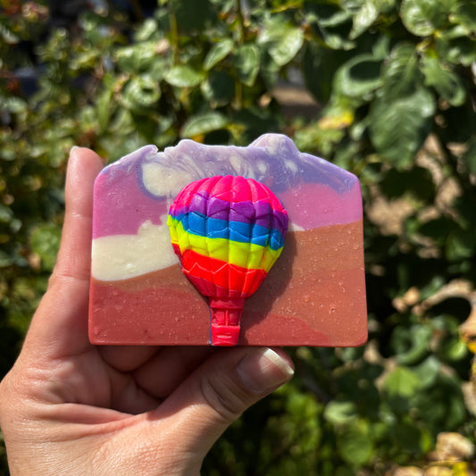 Hot Air Balloon Landscape Soap Bar