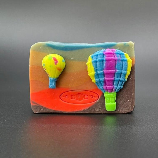 Hot Air Balloon Landscape Soap Bar