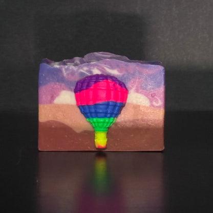 Hot Air Balloon Landscape Soap Bar